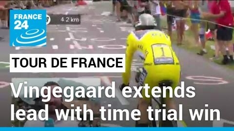 Tour de France: Vingegaard extends lead with time trial win